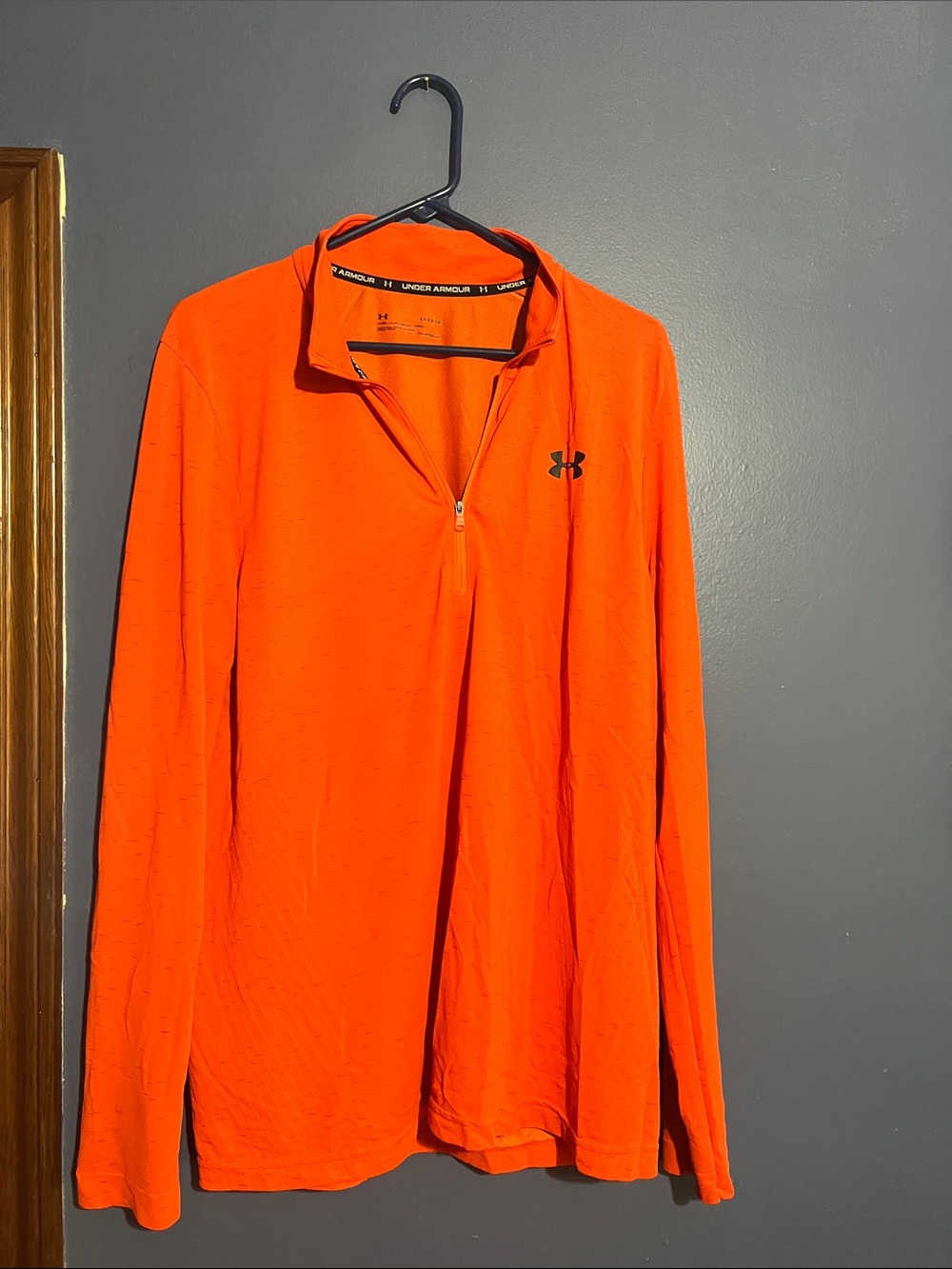 Under Armour Men’s Bright Orange Quarter-Zip Performance Jacket